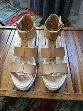 Dr Scholl's Original Collection Tan Gladiator Wedge Sandal